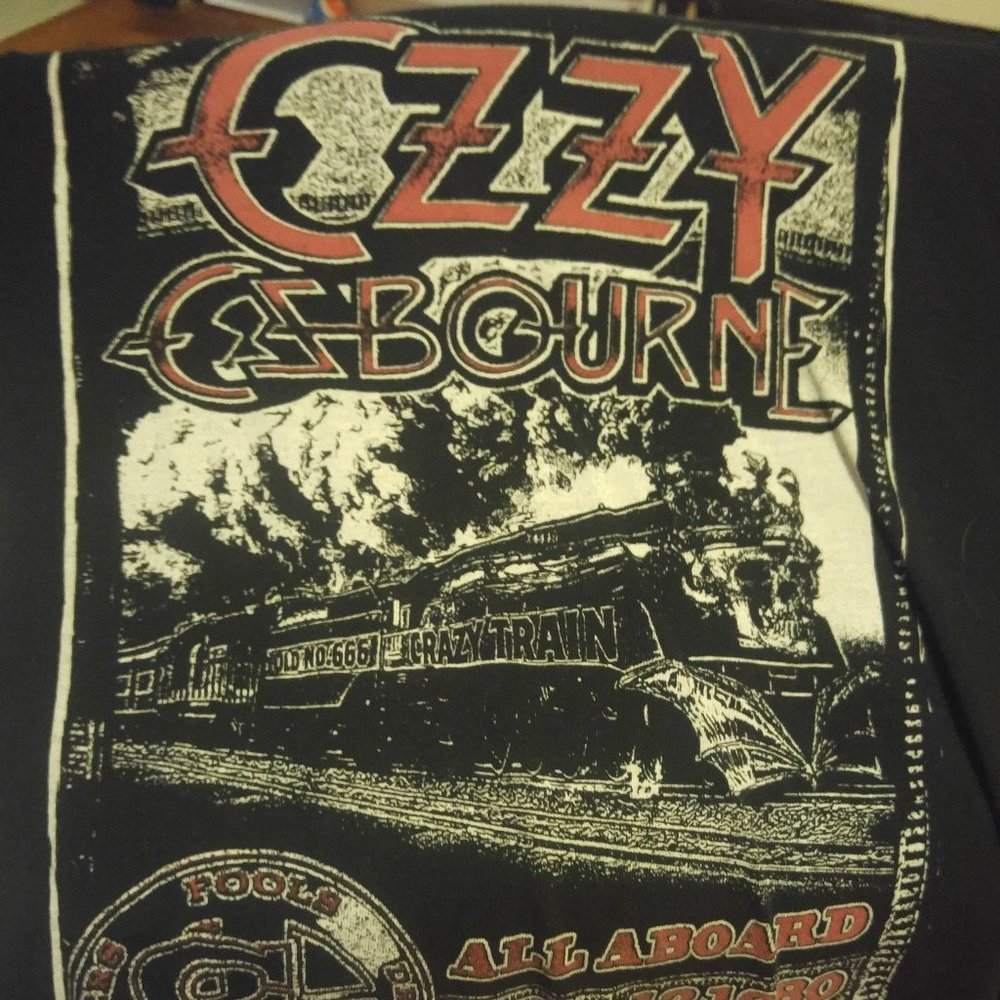 Ozzy crazy train shirt